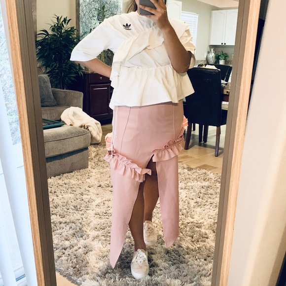 Adidas j koo ruffled tee shirt NWT - Picture 2 of 14